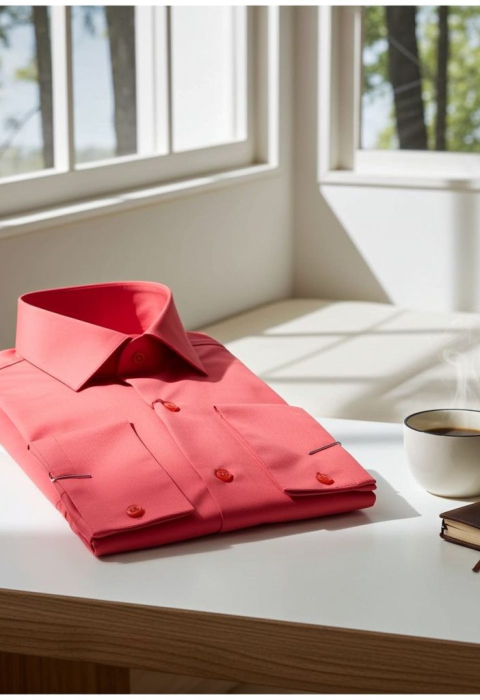 Slim Fit Saten Uzun Kol Universal Manşet Düz Renk Erkek Gömlek 3GMK321213004 - Giovanni Fratelli