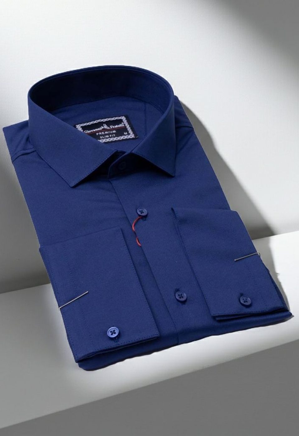 Slim Fit Saten Uzun Kol Universal Manşet Düz Renk Erkek Gömlek 3GMK321213014