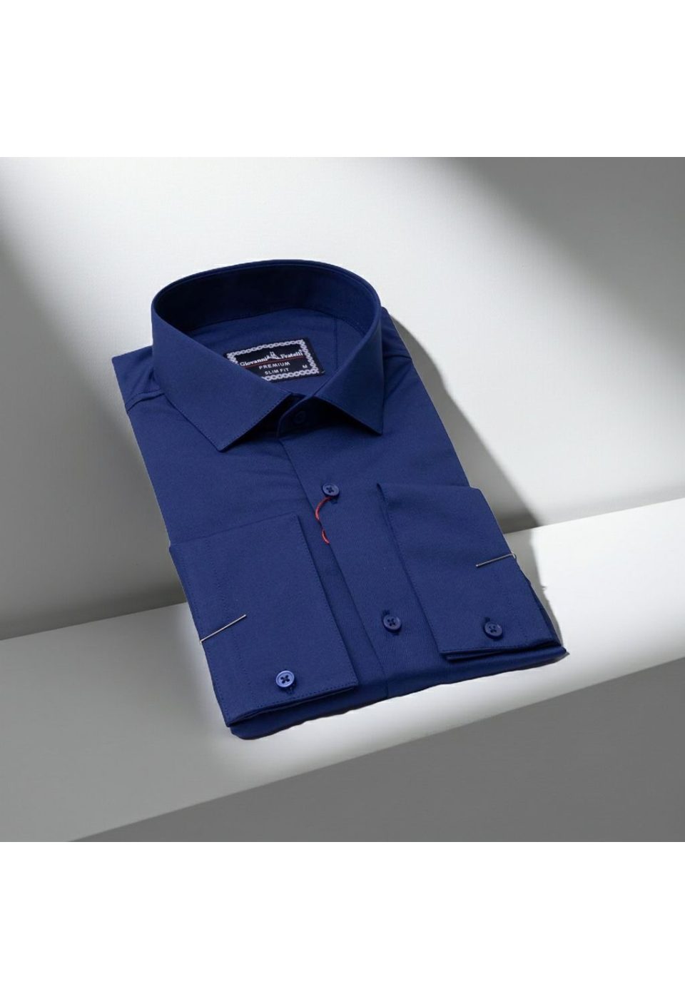 Slim Fit Saten Uzun Kol Universal Manşet Düz Renk Erkek Gömlek 3GMK321213014 - Giovanni Fratelli