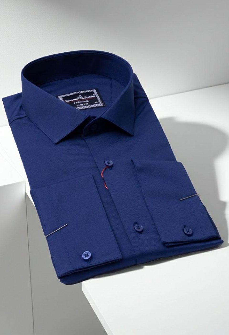 Slim Fit Saten Uzun Kol Universal Manşet Düz Renk Erkek Gömlek 3GMK321213014 - Giovanni Fratelli