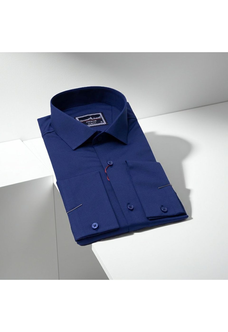 Slim Fit Saten Uzun Kol Universal Manşet Düz Renk Erkek Gömlek 3GMK321213014 - Giovanni Fratelli