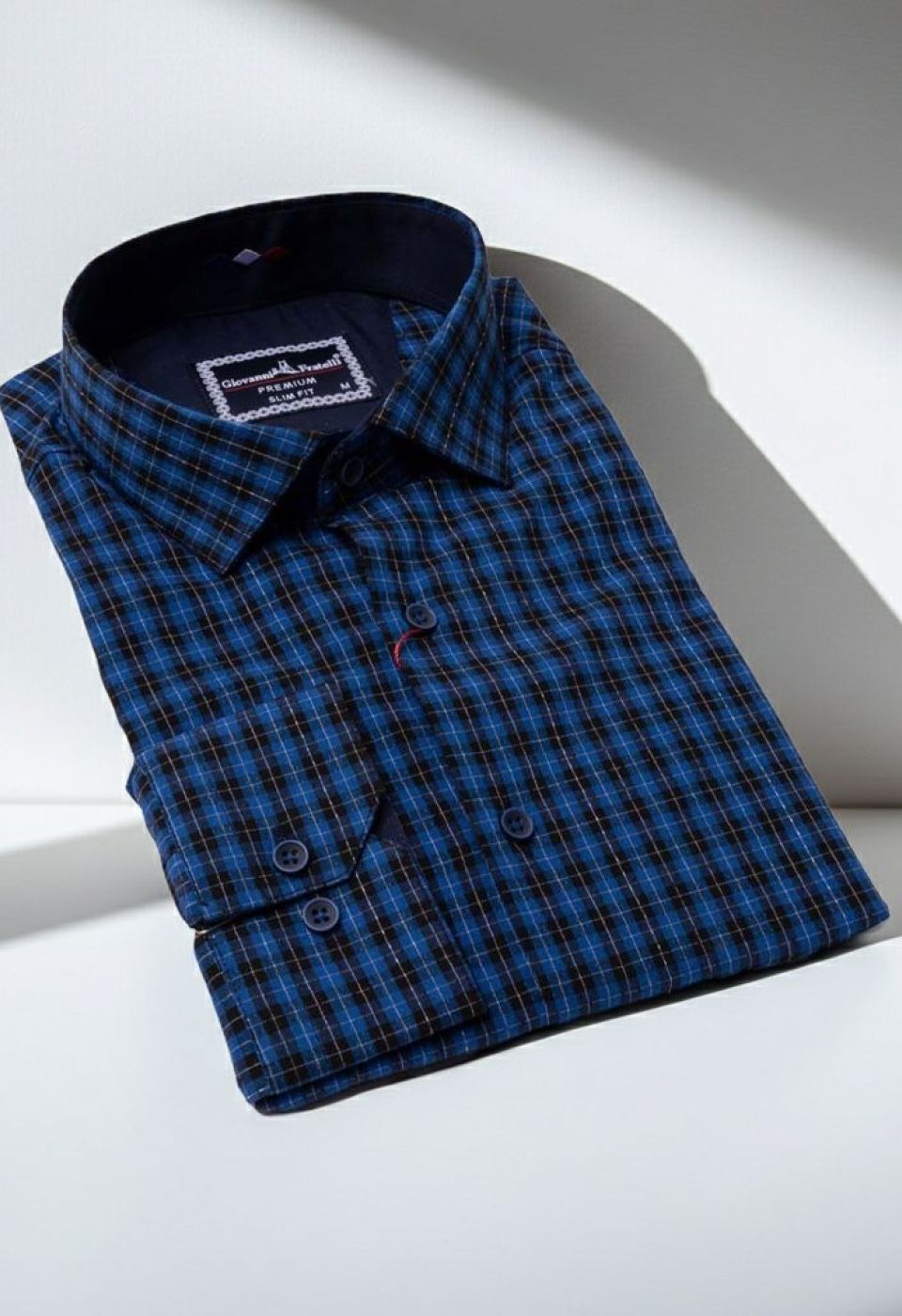 Slim Fit Uzun Kol Desenli Erkek Gömlek 3GMK331220005 - Giovanni Fratelli