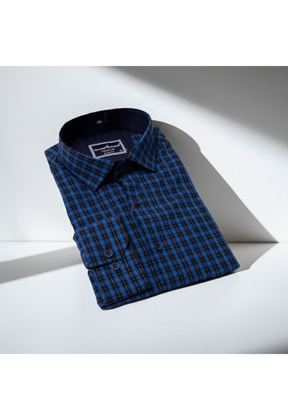 Slim Fit Uzun Kol Desenli Erkek Gömlek 3GMK331220005 - Giovanni Fratelli