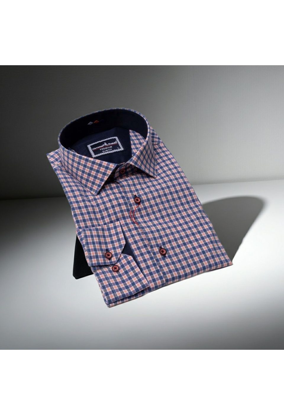 Slim Fit Uzun Kol Desenli Erkek Gömlek 3GMK331220006 - Giovanni Fratelli