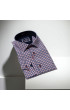 Slim Fit Uzun Kol Desenli Erkek Gömlek 3GMK331220006