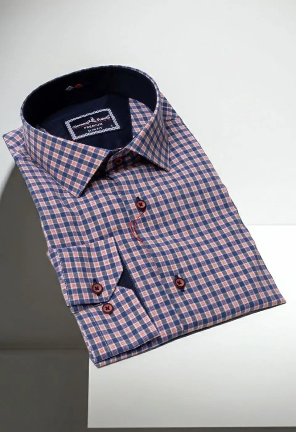 Slim Fit Uzun Kol Desenli Erkek Gömlek 3GMK331220006