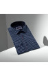 Slim Fit Uzun Kol Desenli Erkek Gömlek 3GMK331220009