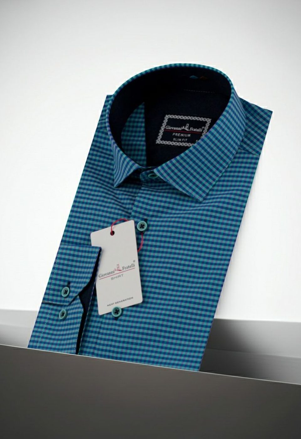 Slim Fit Uzun Kol Desenli Erkek Gömlek 3GMK331220013 - Giovanni Fratelli