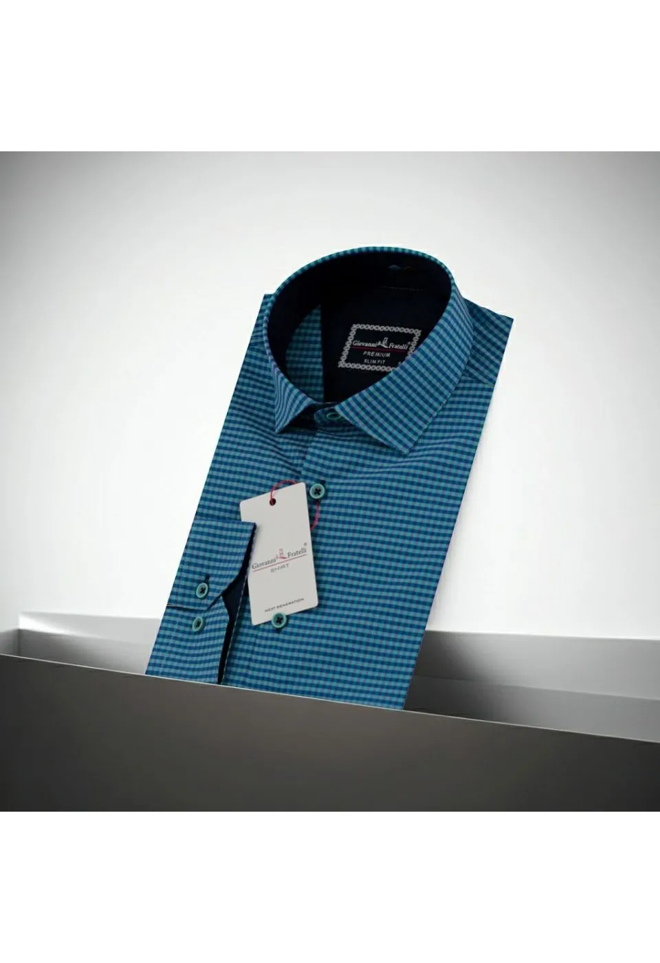 Slim Fit Uzun Kol Desenli Erkek Gömlek 3GMK331220013 - Giovanni Fratelli