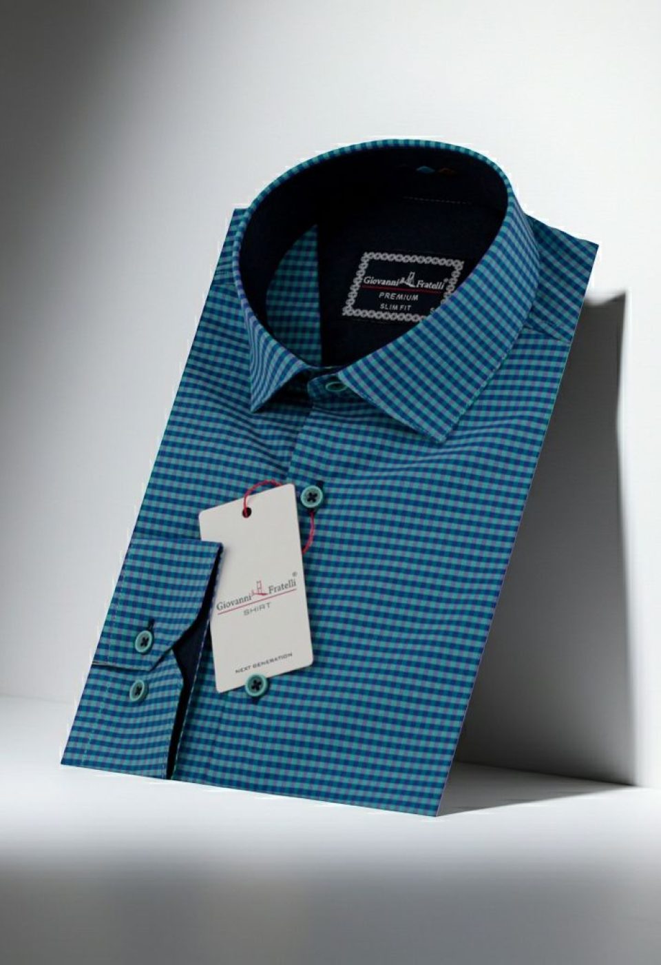 Slim Fit Uzun Kol Desenli Erkek Gömlek 3GMK331220013