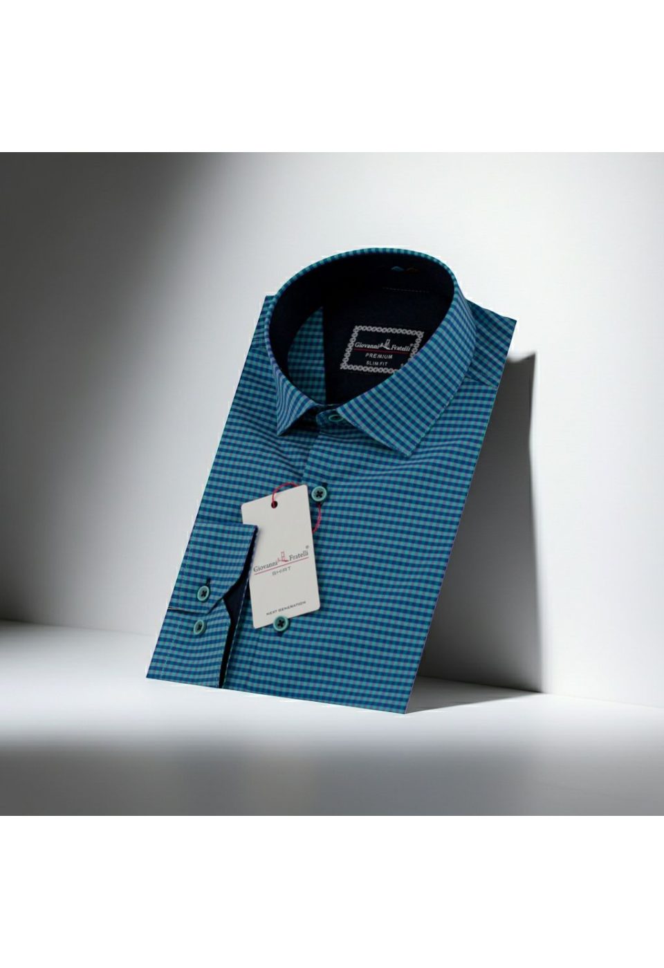 Slim Fit Uzun Kol Desenli Erkek Gömlek 3GMK331220013 - Giovanni Fratelli
