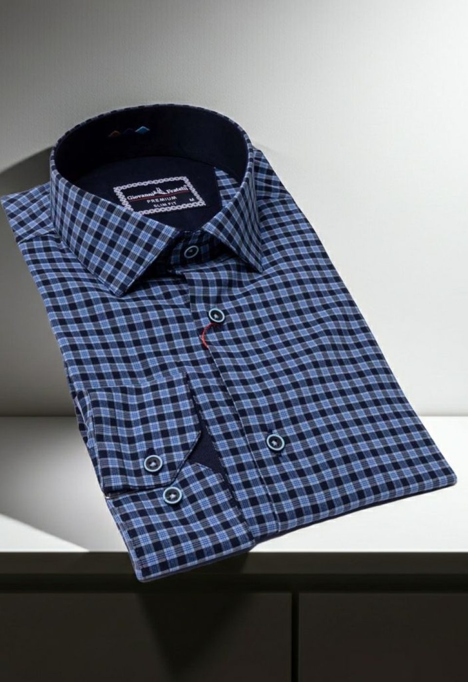 Slim Fit Uzun Kol Desenli Erkek Gömlek 3GMK331220015 - Giovanni Fratelli
