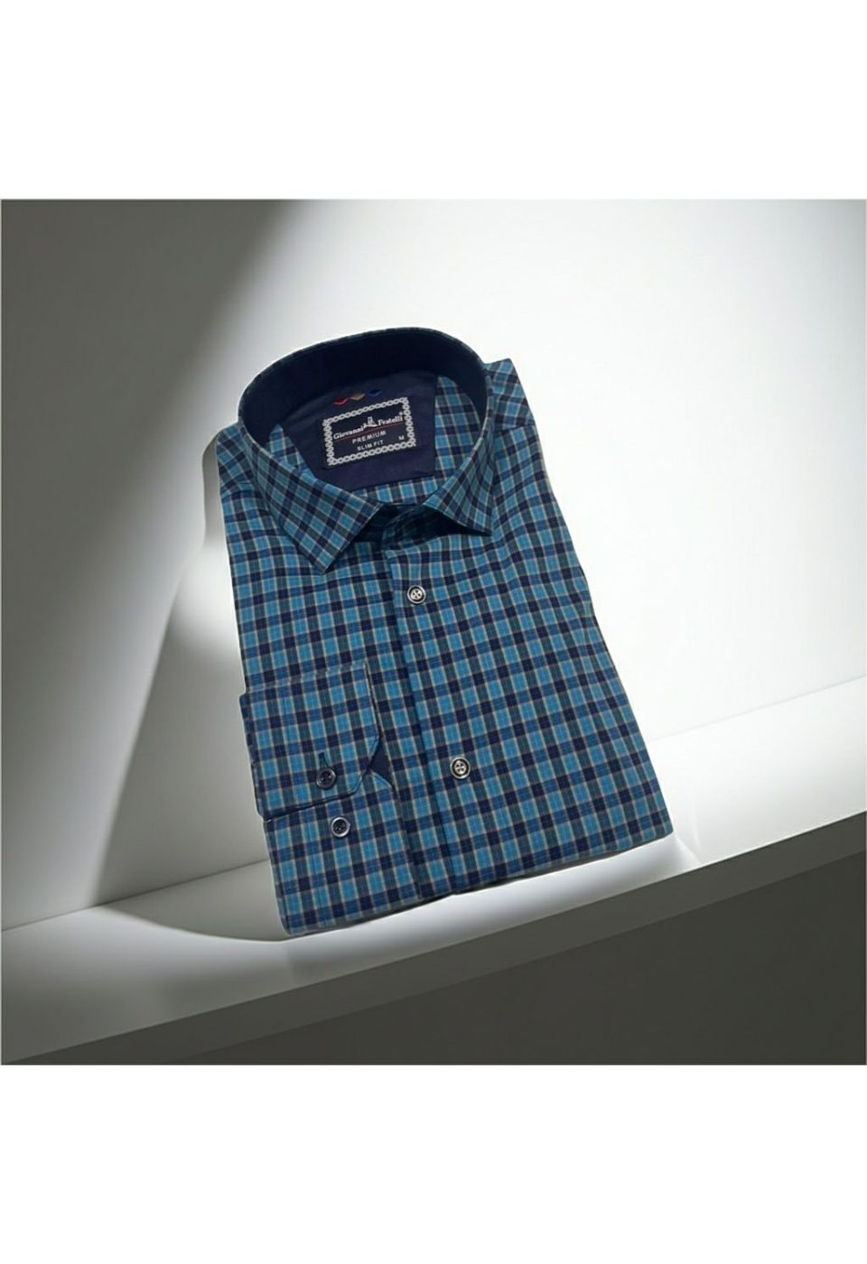 Slim Fit Uzun Kol Desenli Erkek Gömlek 3GMK321221001 - Giovanni Fratelli