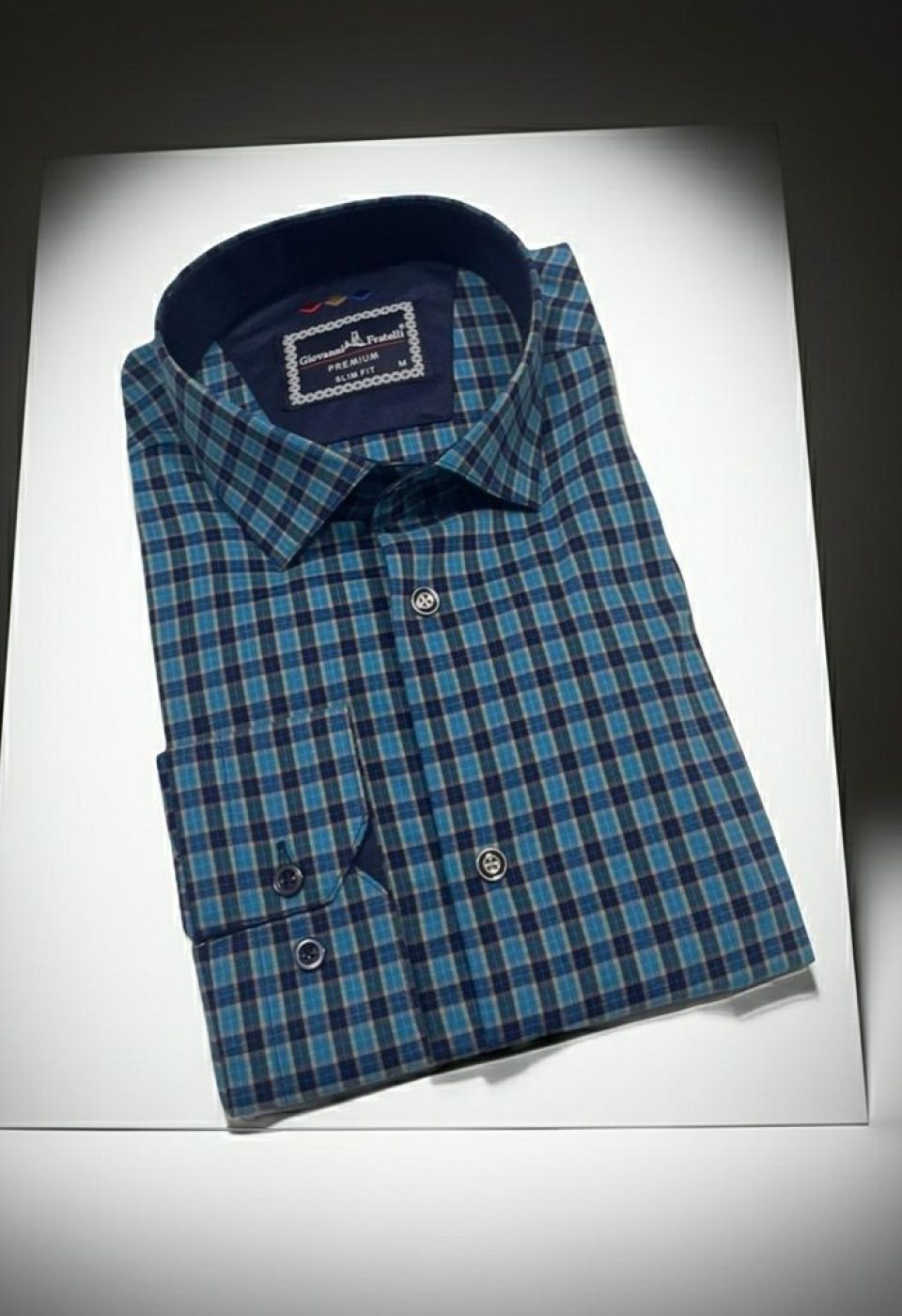 Slim Fit Uzun Kol Desenli Erkek Gömlek 3GMK321221001 - Giovanni Fratelli