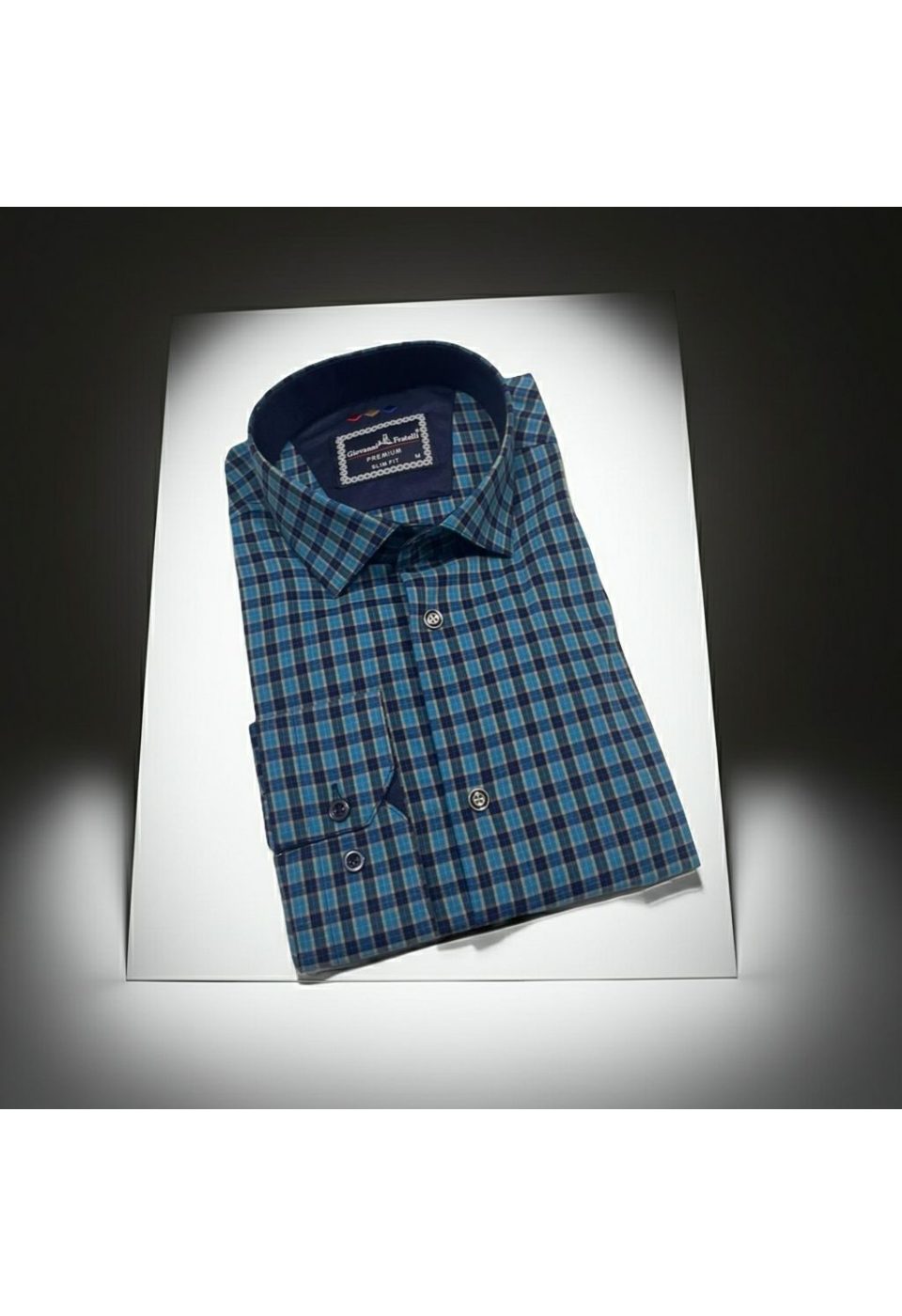 Slim Fit Uzun Kol Desenli Erkek Gömlek 3GMK321221001 - Giovanni Fratelli