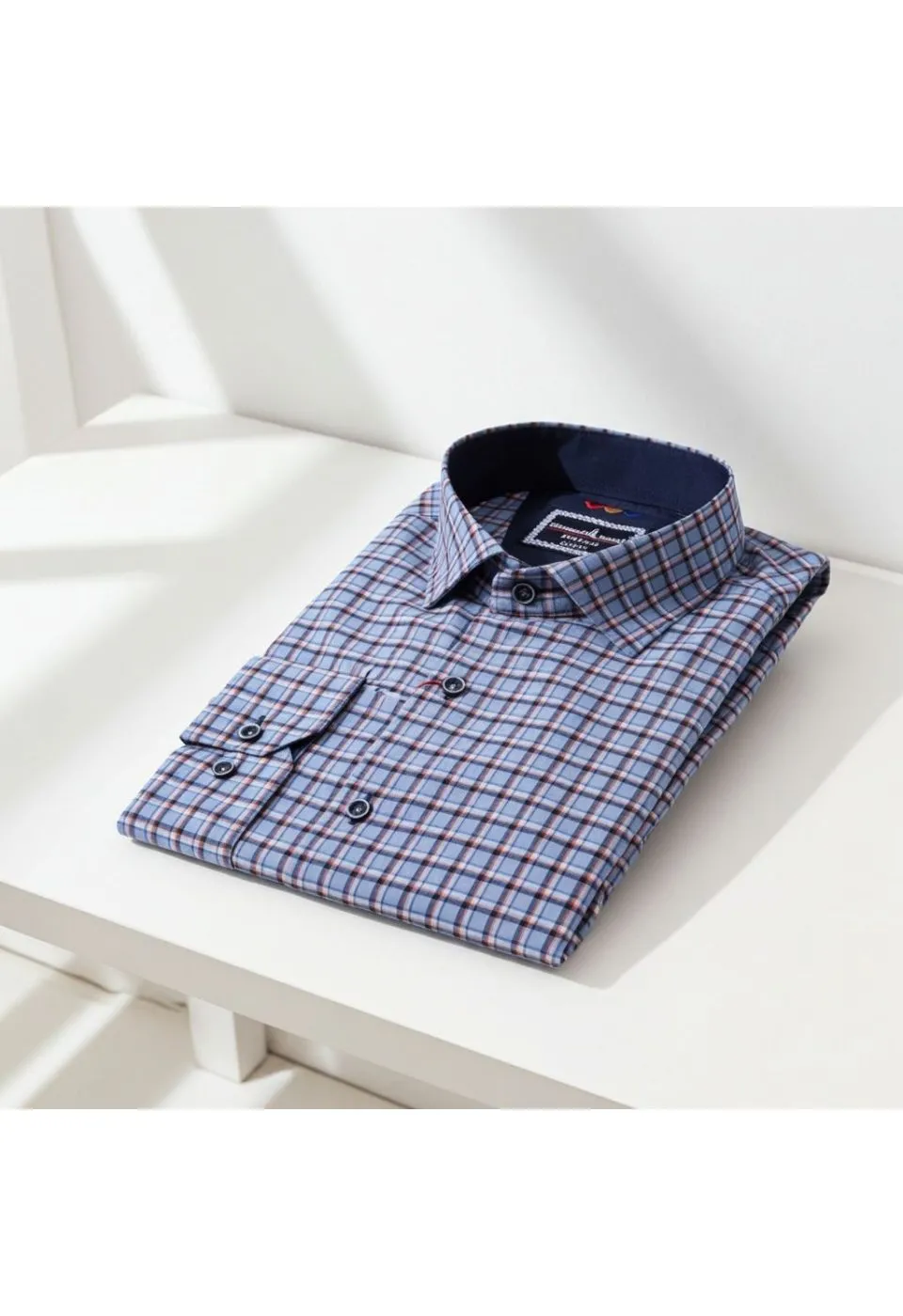 Slim Fit Uzun Kol Desenli Erkek Gömlek 3GMK321221002 - Giovanni Fratelli