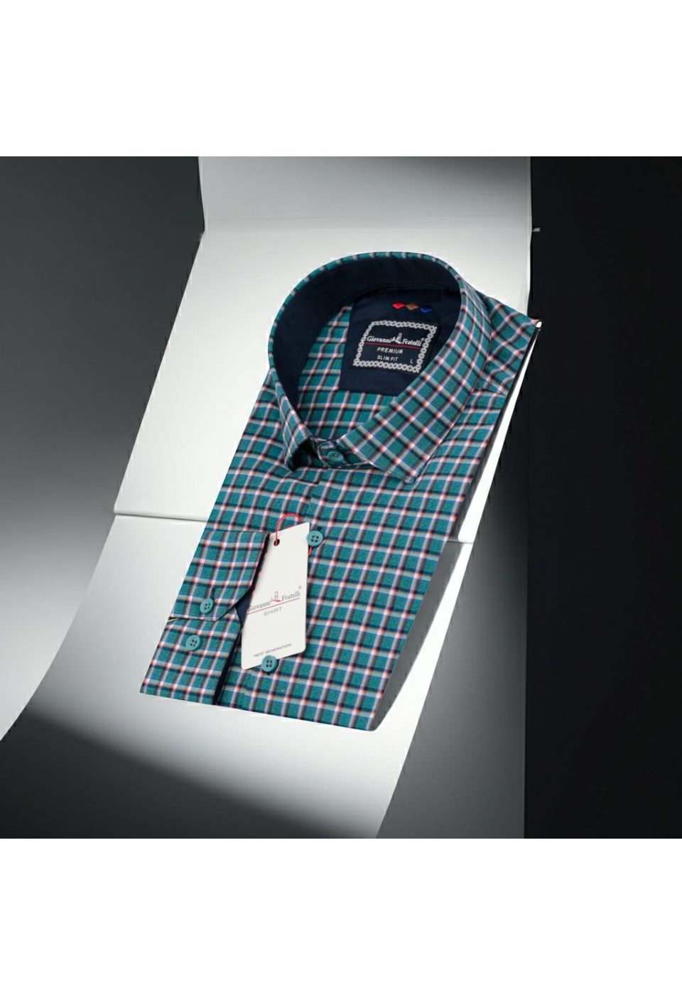 Slim Fit Uzun Kol Desenli Erkek Gömlek 3GMK321221005 - Giovanni Fratelli