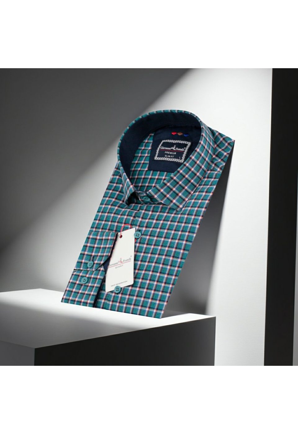 Slim Fit Uzun Kol Desenli Erkek Gömlek 3GMK321221005 - Giovanni Fratelli