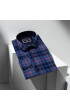 Slim Fit Uzun Kol Desenli Erkek Gömlek 3GMK321221007