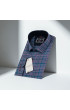 Slim Fit Uzun Kol Desenli Erkek Gömlek 3GMK321221008