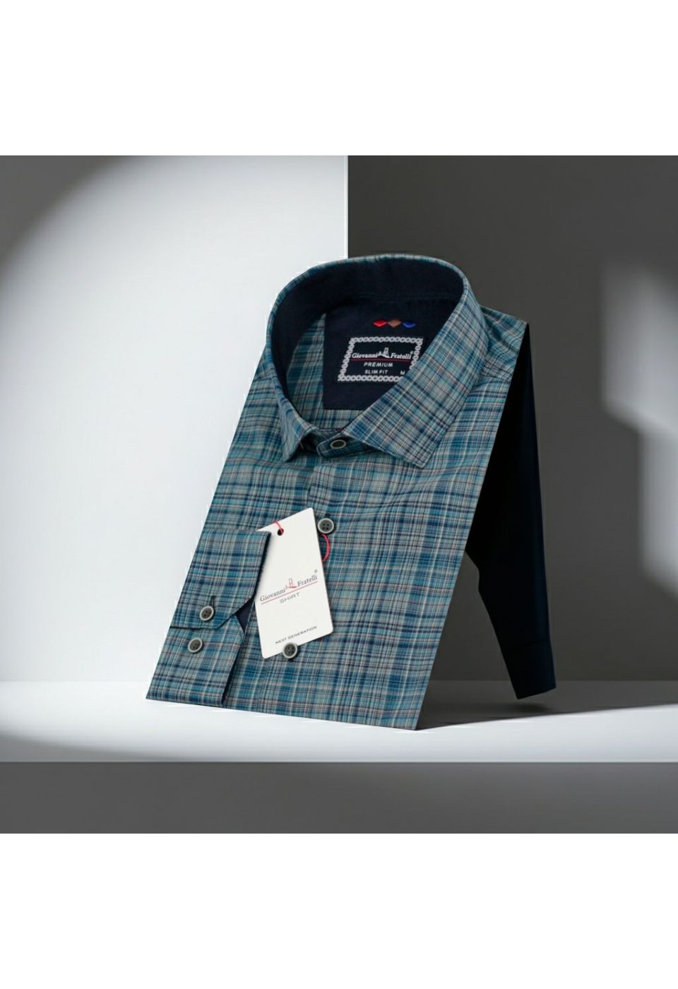 Slim Fit Uzun Kol Desenli Erkek Gömlek 3GMK321221009 - Giovanni Fratelli