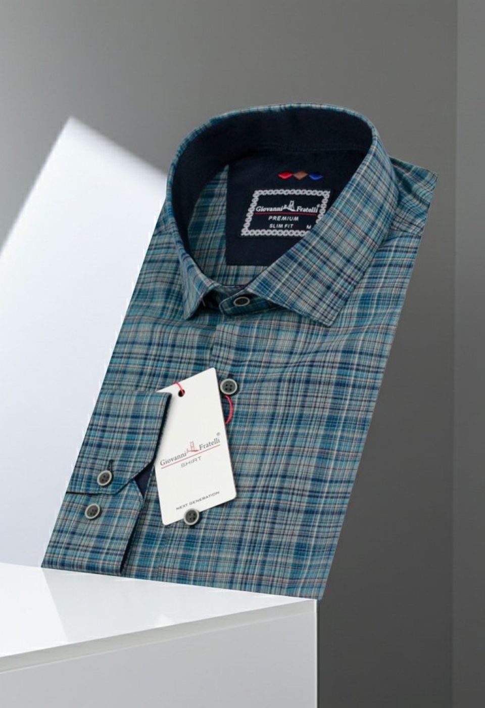 Slim Fit Uzun Kol Desenli Erkek Gömlek 3GMK321221009 - Giovanni Fratelli