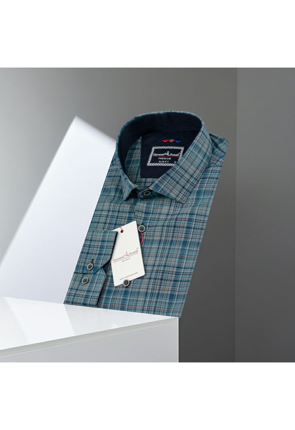 Slim Fit Uzun Kol Desenli Erkek Gömlek 3GMK321221009 - Giovanni Fratelli