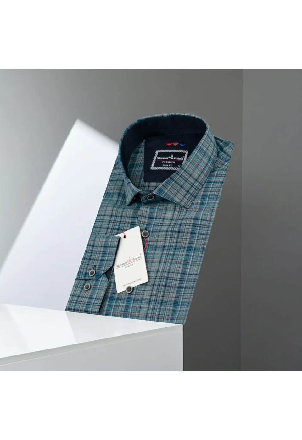 Slim Fit Uzun Kol Desenli Erkek Gömlek 3GMK321221009 - Giovanni Fratelli