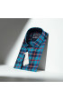 Slim Fit Uzun Kol Desenli Erkek Gömlek 3GMK321221013