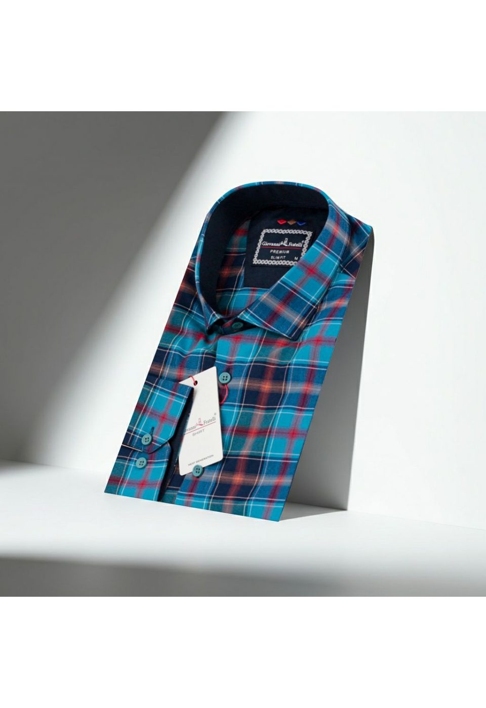 Slim Fit Uzun Kol Desenli Erkek Gömlek 3GMK321221013 - Giovanni Fratelli