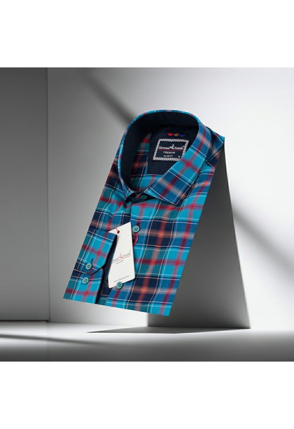 Slim Fit Uzun Kol Desenli Erkek Gömlek 3GMK321221013 - Giovanni Fratelli