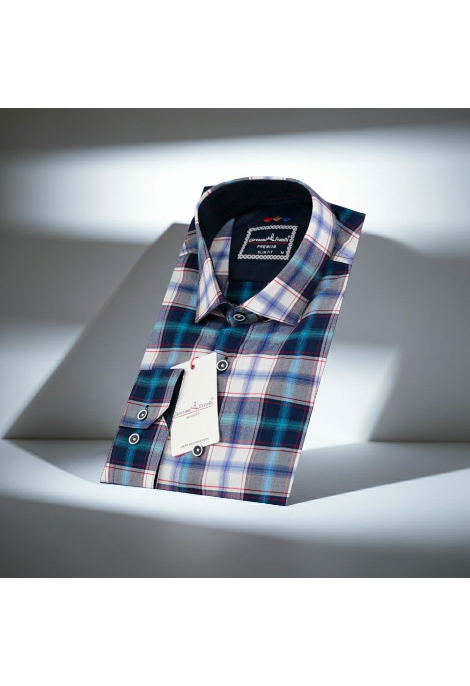 Slim Fit Uzun Kol Desenli Erkek Gömlek 3GMK321221015 - Giovanni Fratelli