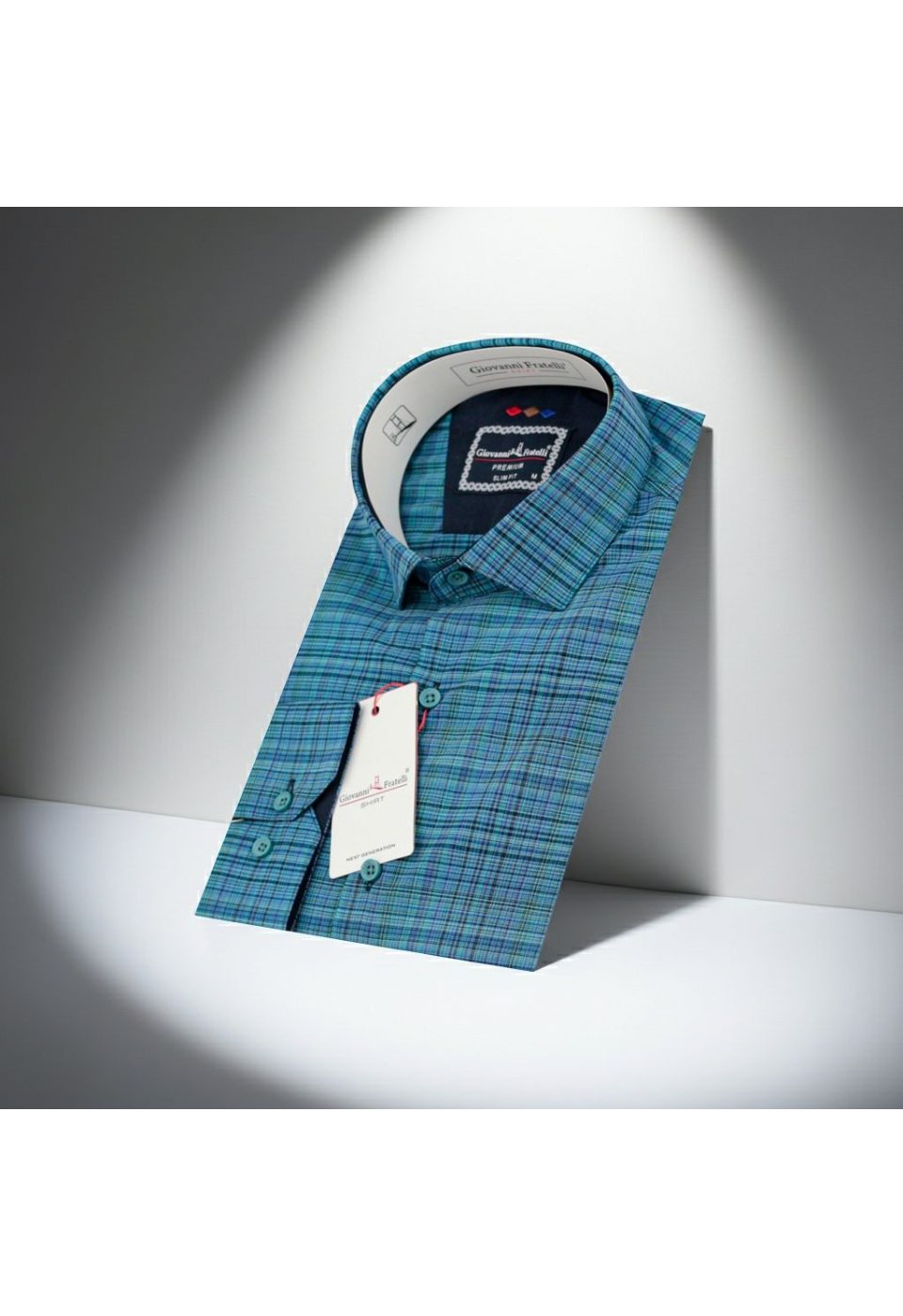 Slim Fit Uzun Kol Desenli Erkek Gömlek 3GMK321221017 - Giovanni Fratelli