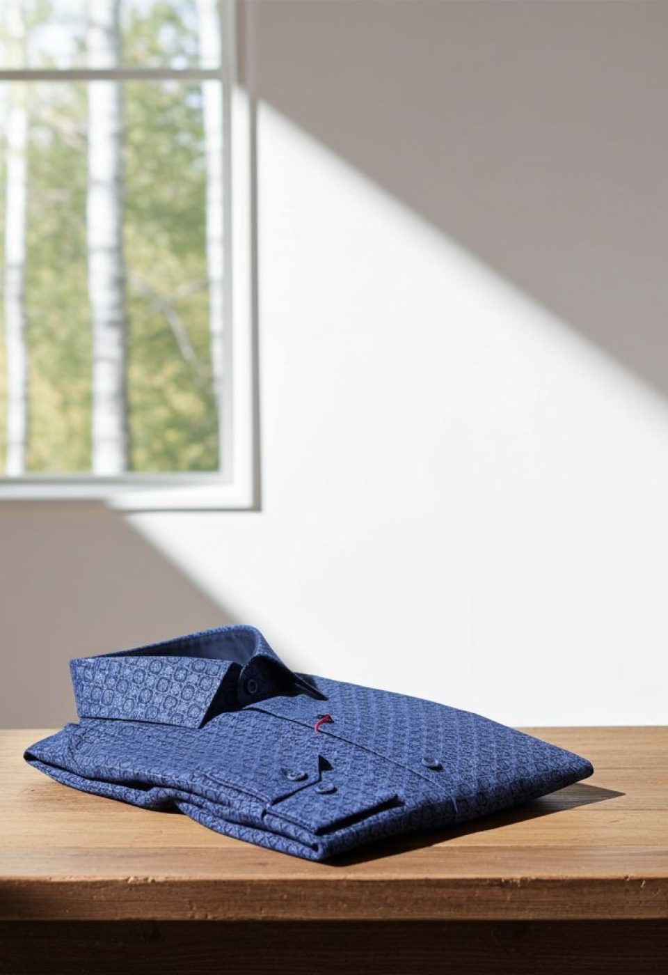 Slim Fit Uzun Kol Desenli Erkek Gömlek 3GMK321224006 - Giovanni Fratelli