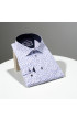 Slim Fit Uzun Kol Desenli Erkek Gömlek 3GMK321227001