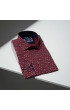 Slim Fit Uzun Kol Desenli Erkek Gömlek 3GMK321227003