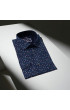 Slim Fit Uzun Kol Desenli Erkek Gömlek 3GMK321227007