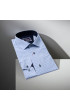Slim Fit Uzun Kol Desenli Erkek Gömlek 3GMK321229004