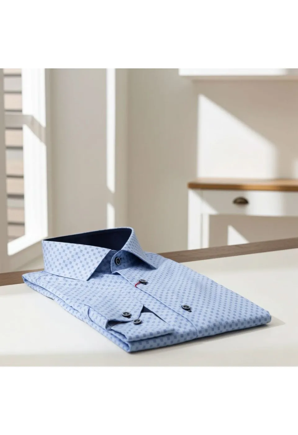 Slim Fit Uzun Kol Desenli Erkek Gömlek 3GMK321229004 - Giovanni Fratelli
