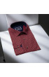 Slim Fit Uzun Kol Desenli Erkek Gömlek 3GMK321229008