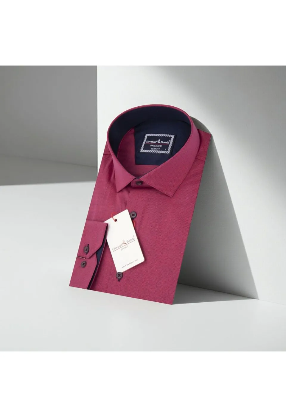 Slim Fit Uzun Kol Desenli Erkek Gömlek 3GMK331237003 - Giovanni Fratelli