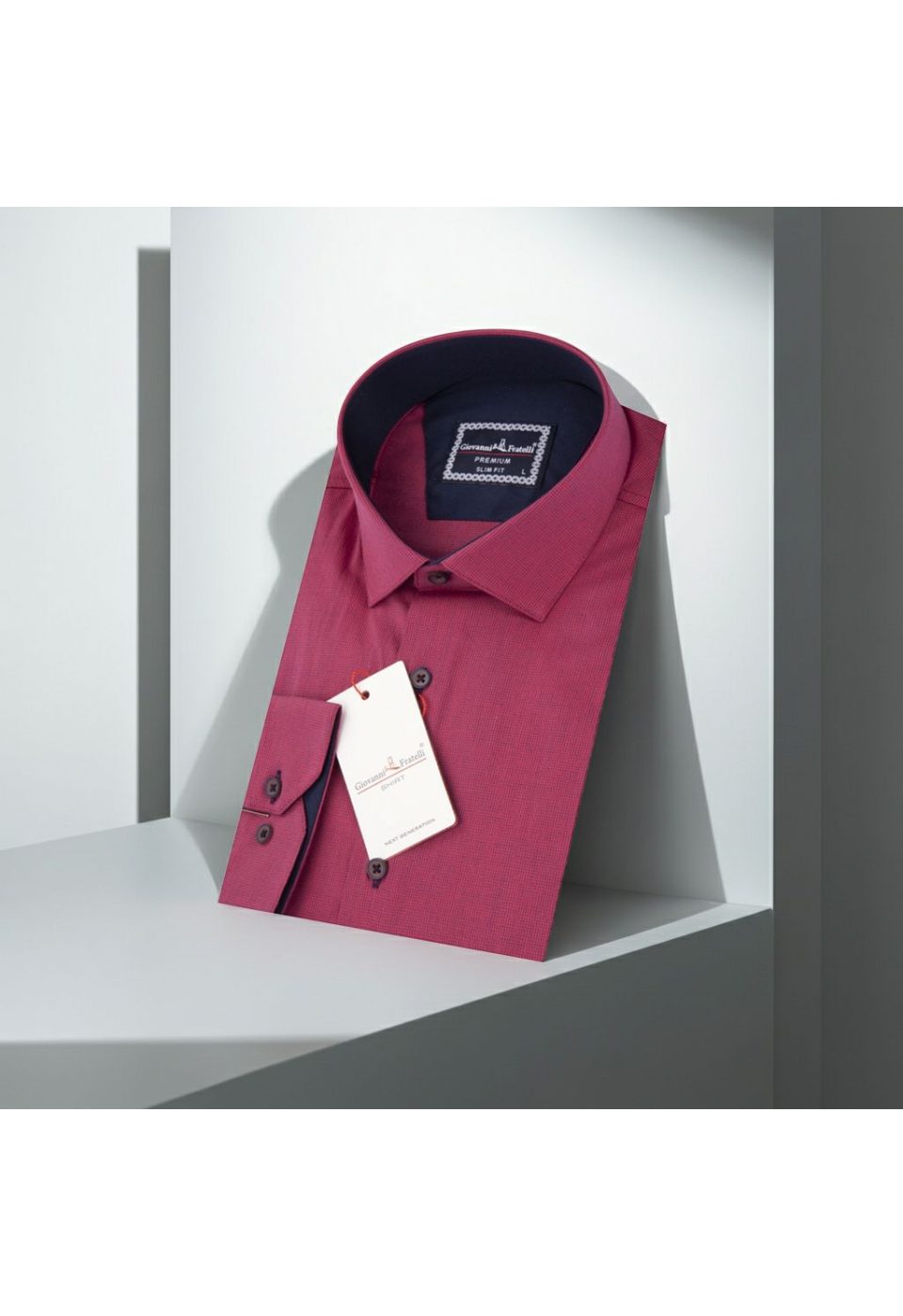 1237 CR 003 Slim Fit Uzun Kol Desenli Erkek Gömlek 3GMK331237003 - Giovanni Fratelli