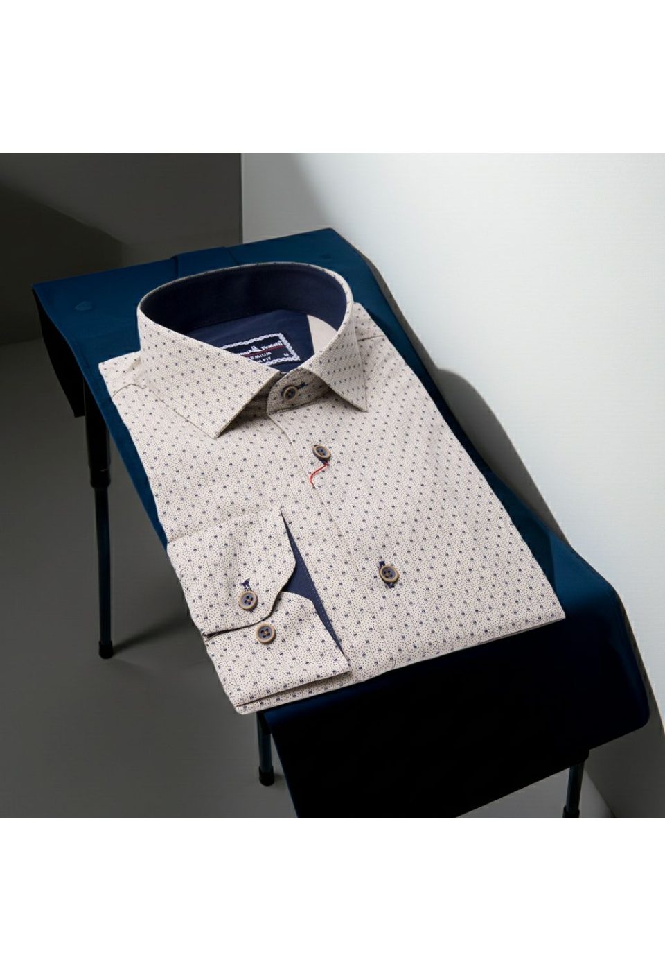 Slim Fit Uzun Kol Desenli Erkek Gömlek 3GMK321239007 - Giovanni Fratelli