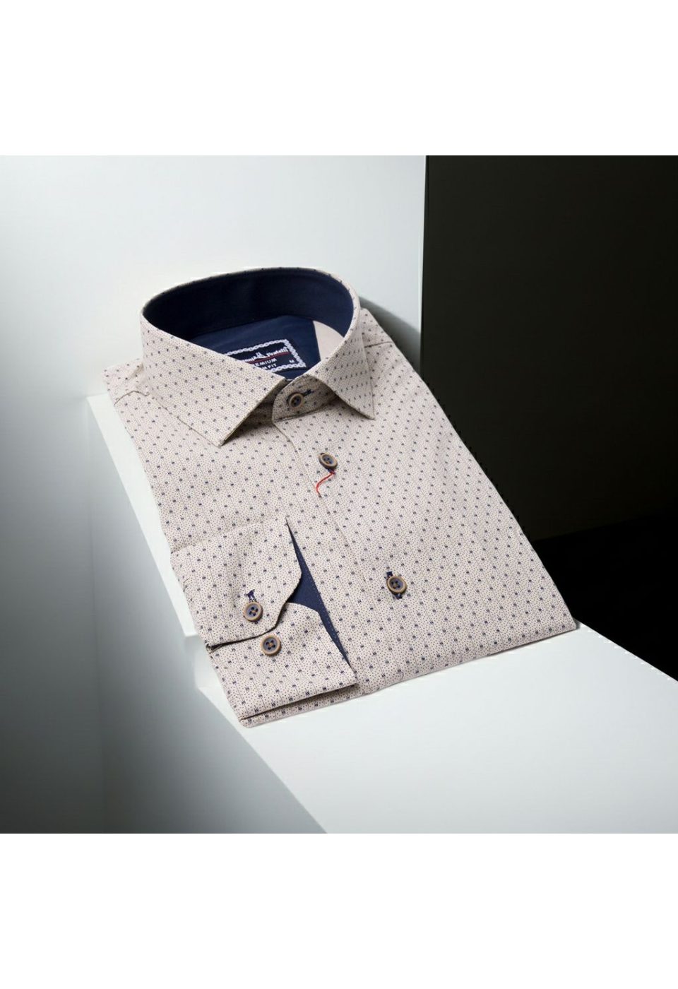 Slim Fit Uzun Kol Desenli Erkek Gömlek 3GMK321239007 - Giovanni Fratelli