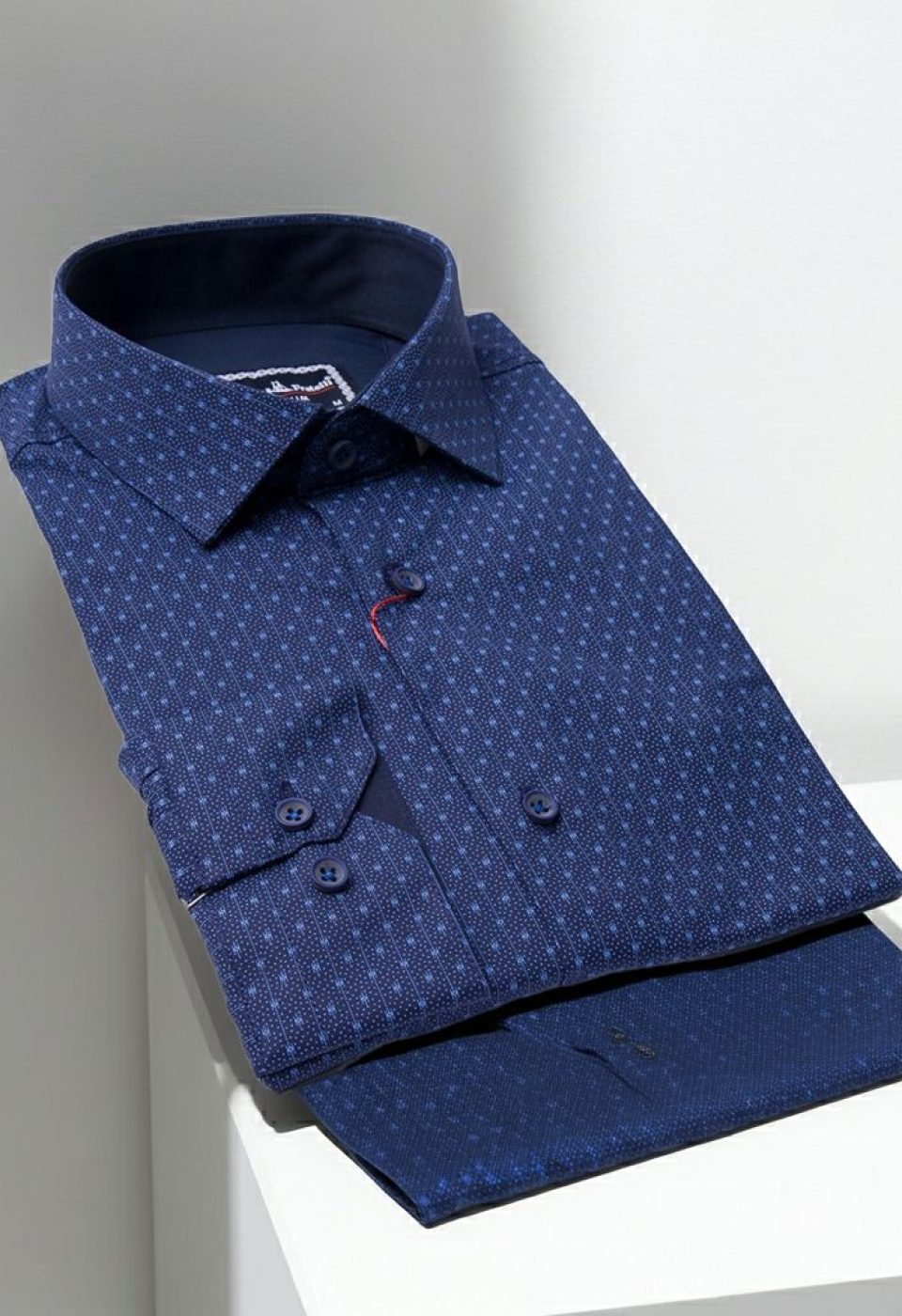 Slim Fit Uzun Kol Desenli Erkek Gömlek 3GMK321239008 - Giovanni Fratelli