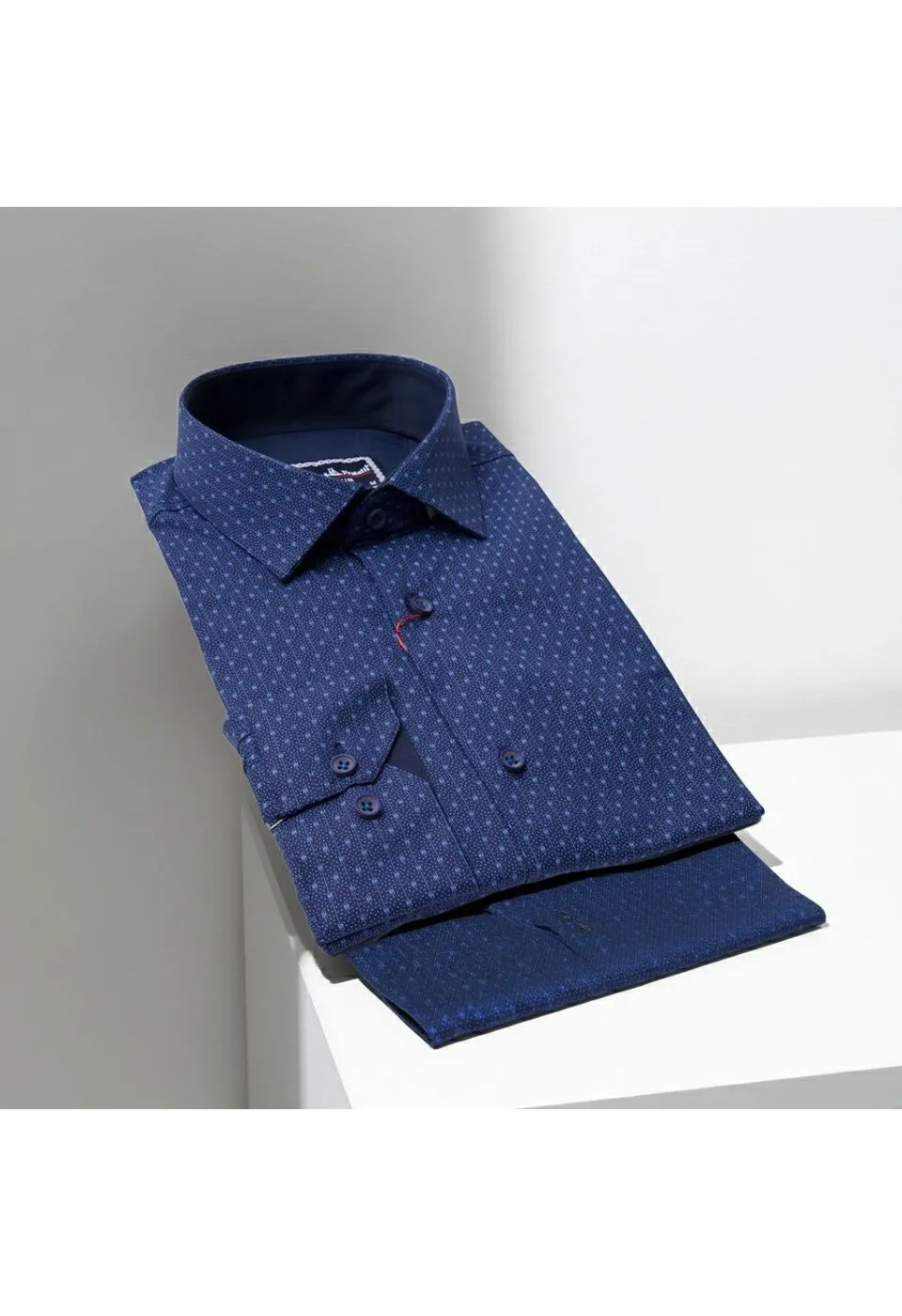 Slim Fit Uzun Kol Desenli Erkek Gömlek 3GMK321239008 - Giovanni Fratelli