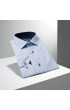 Slim Fit Uzun Kol Desenli Erkek Gömlek 3GMK321239011