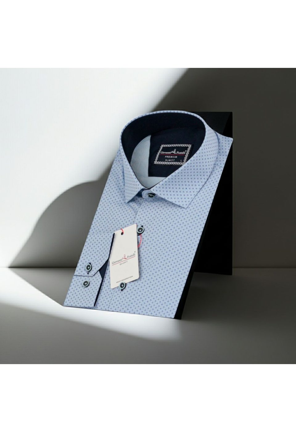 Slim Fit Uzun Kol Desenli Erkek Gömlek 3GMK321239012 - Giovanni Fratelli