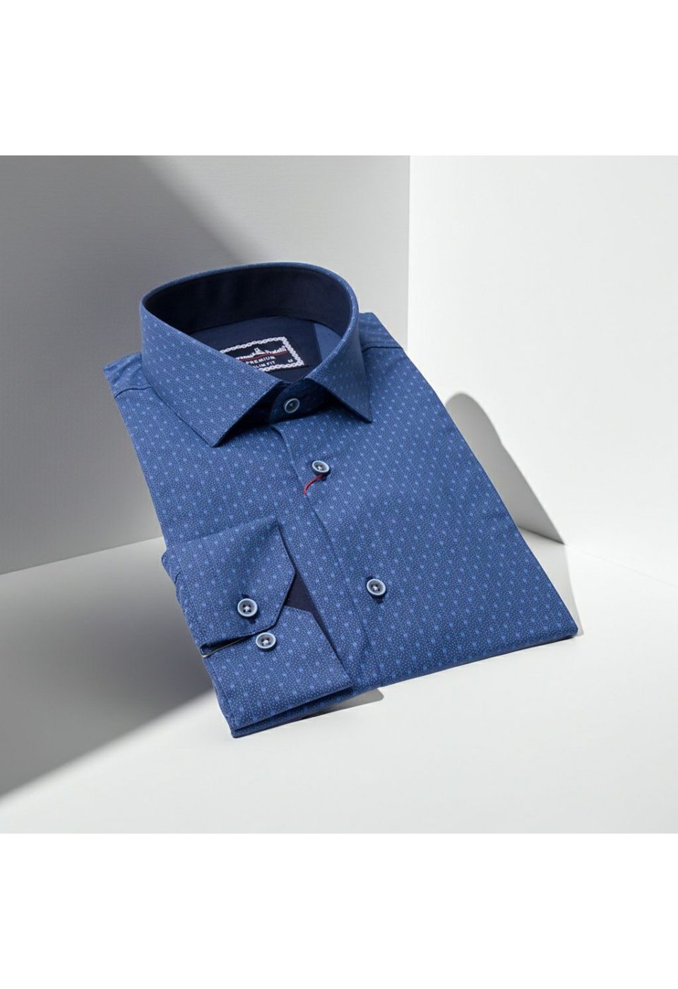 Slim Fit Uzun Kol Desenli Erkek Gömlek 3GMK321239014 - Giovanni Fratelli