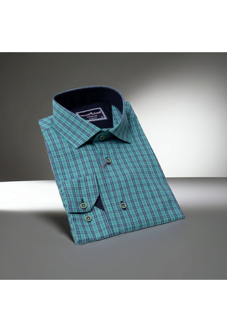 Slim Fit Uzun Kol Desenli Erkek Gömlek 3GMK311241001 - Giovanni Fratelli